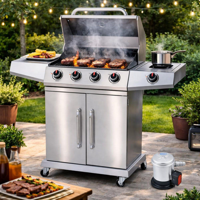 GAS BARBECUE GRILL KING 4+1 BURNERS