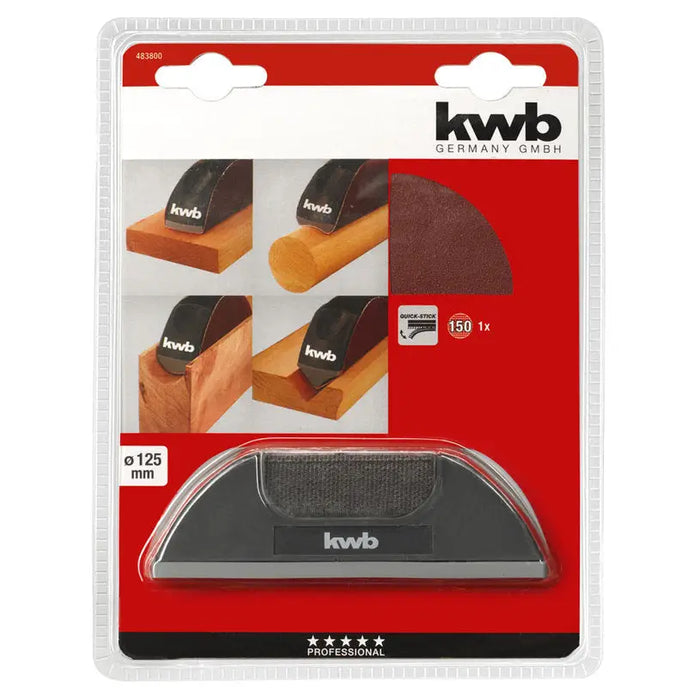GRINDING BLOCK WITH 4 PROFILES KWB - Шлифовачни материали<<<Ръчни инструменти<<<Инструменти и