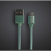 GRIXX Micro USB cable 1m Green - Кабели<<<Кабели и адаптери<<<Аксесоари<<<MediaTrade