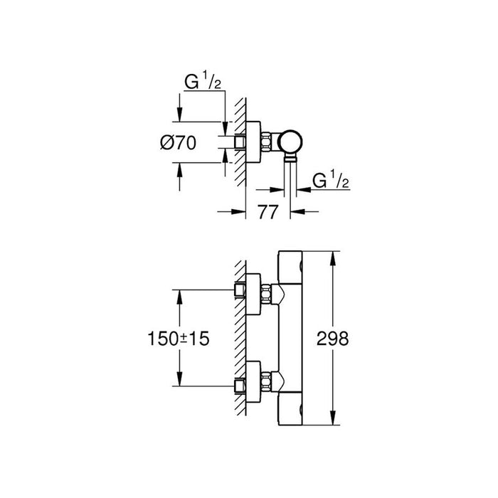 THERMOSTAT MIXER GROHE PRECISION GET