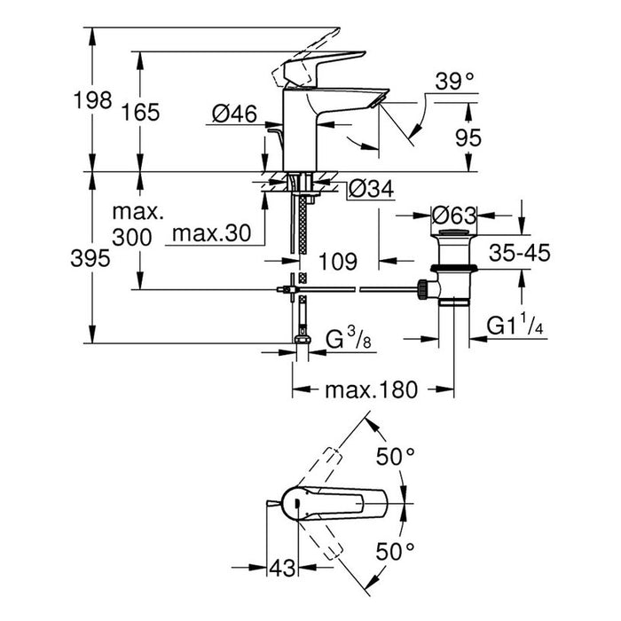 GROHE START S BASIN FAUCET