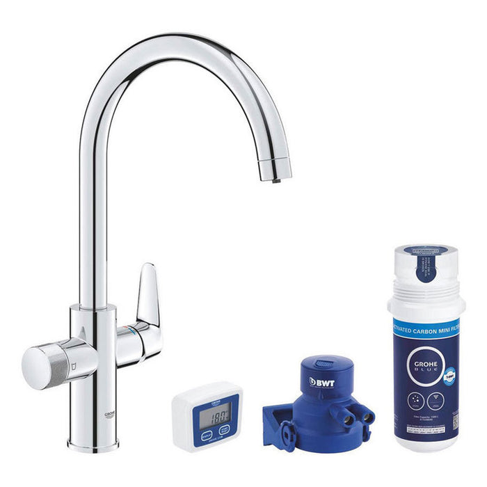 KITCHEN MIXER WITH GROHE BLUE PURE FILTER