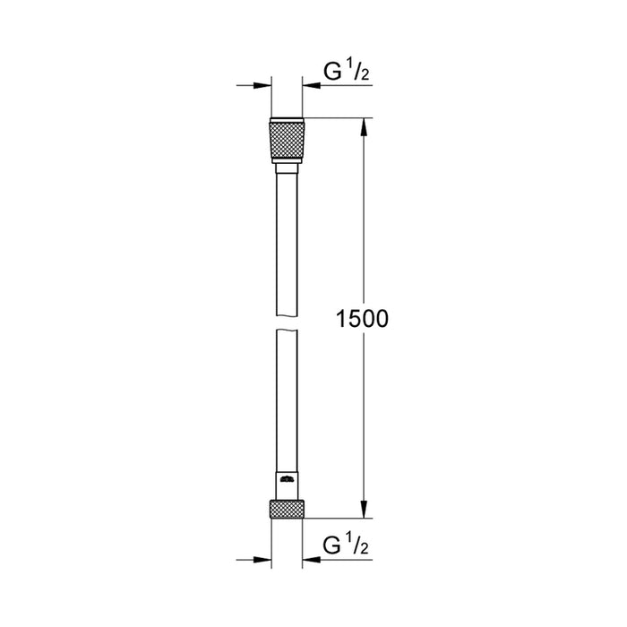 GROHE VITALIOFLEX SILVER HOSE