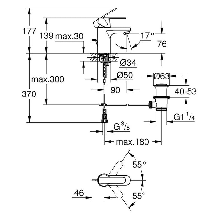 MIXER GROHE GET 32883000