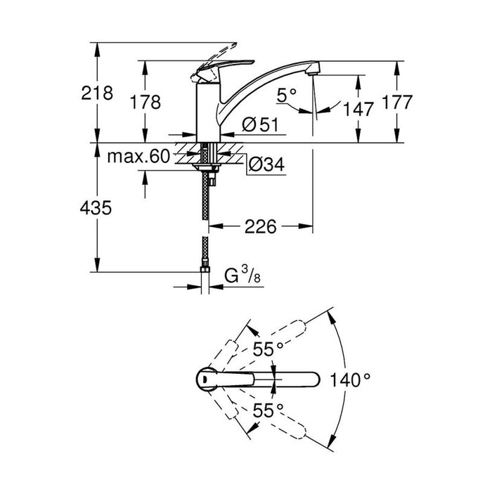 GROHE START KITCHEN FAUCET