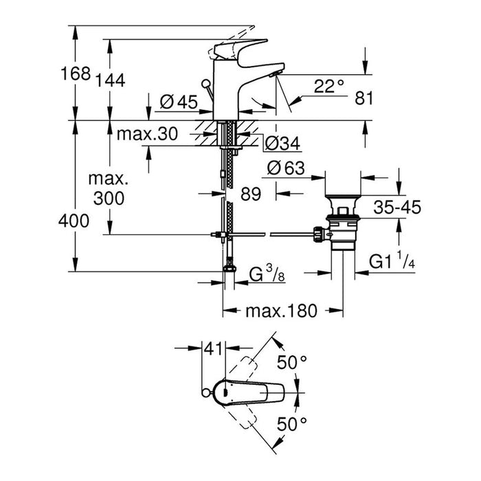 GROHE START FLOW FAUCET