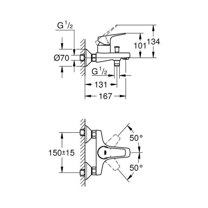 GROHE START FLOW FAUCET
