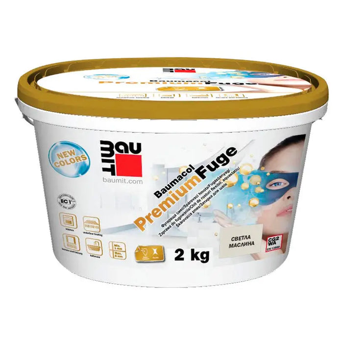 GROUTING MIXTURE BAUMACOL PREMIUM BAUMIT LIGHT OLIVE - Фуги<<<Лепила за плочки фуги силикони и