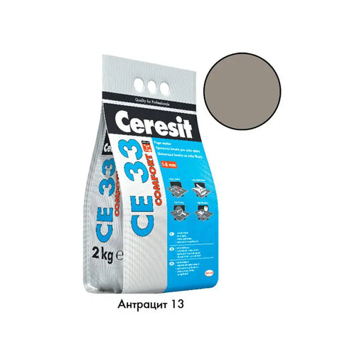 GROUTING MIXTURE CERESIT CE 33 ANTHRACITE 13 - Фуги<<<Лепила за плочки фуги силикони и