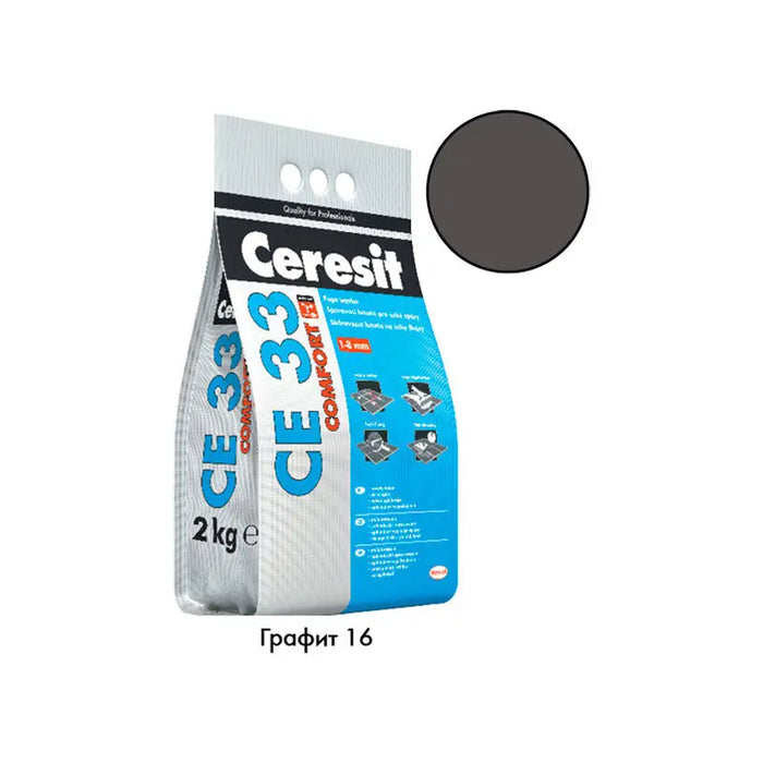 GROUTING MIXTURE CERESIT CE 33 GRAPHITE 16 - Фуги<<<Лепила за плочки фуги силикони и