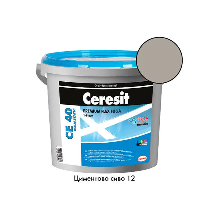 GROUTING MIXTURE CERESIT CE 40 CEMENT GRAY 12 - Фуги<<<Лепила за плочки фуги силикони и