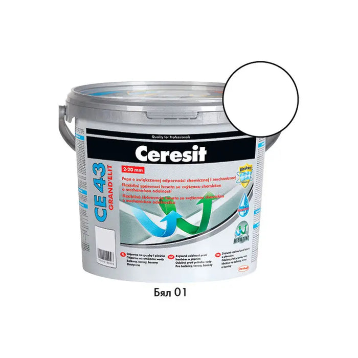 GROUTING MIXTURE CERESIT CE 43 WHITE 01 - Фуги<<<Лепила за плочки фуги силикони и