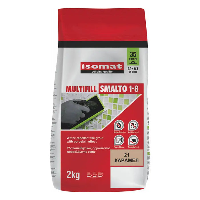 GROUTING MIXTURE FOR INTERNAL AND EXTERNAL USE ISOMAT MULTIFILL CARAMEL 21 - Фуги<<<Лепила за плочки фуги силикони и