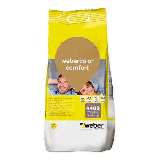 GROUTING MIXTURE FOR INTERNAL AND EXTERNAL USE WEBER COLOR COMFORT R403 CHOCOLATE - Фуги<<<Лепила за плочки фуги