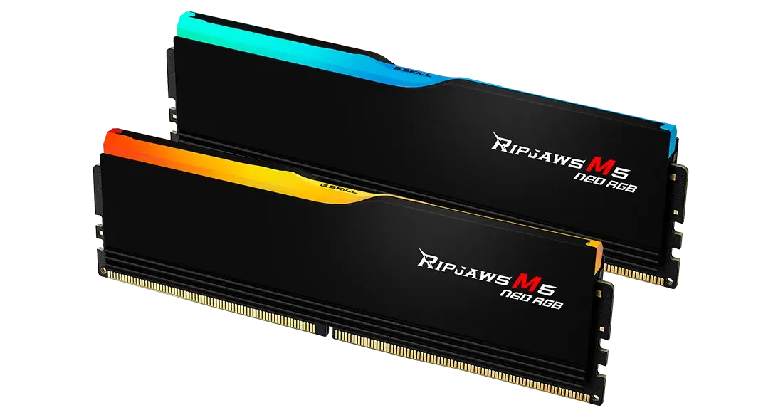 Memory G.SKILL Ripjaws M5 Neo RGB Black 64GB(2x32GB) DDR5-6000 - AMD EXPO