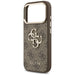 Guess 4G Big 4G Classic Logo Case for iPhone 17 Pro Max - Brown and Gold - Cell phone cases and covers<<<HurtelXML