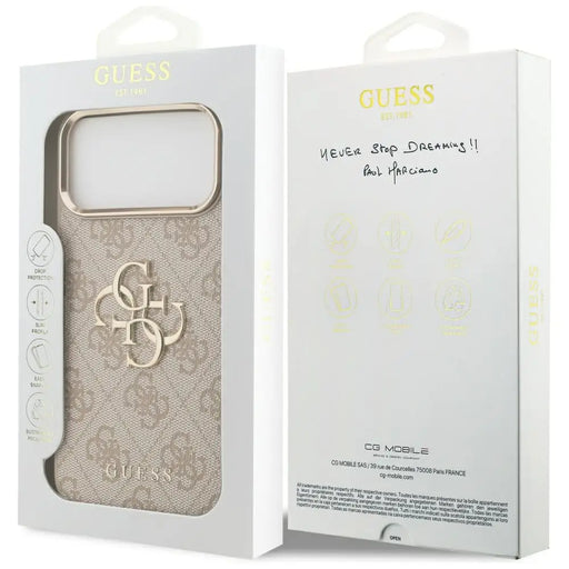 Guess 4G Big 4G Classic Logo Case for iPhone 17 Pro Max - Rose Gold - Cell phone cases and covers<<<HurtelXML