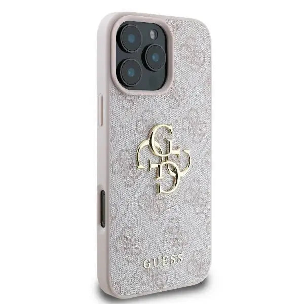 Guess 4G Big Logo Case for iPhone 16 Pro Max - Pink - Cell phone cases and covers<<<HurtelXML
