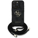 Guess 4G Big Logo Cord Stap Crossbody Case for iPhone 16 Pro Black - Cell phone cases and covers<<<HurtelXML