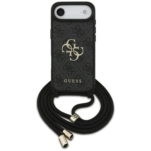 Guess 4G Big Logo Cord Stap Crossbody Case for iPhone Air - Black - Cell phone cases and covers<<<HurtelXML