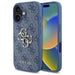 Guess 4G Big Logo iPhone 16 Case - Blue - Cell phone cases and covers<<<HurtelXML