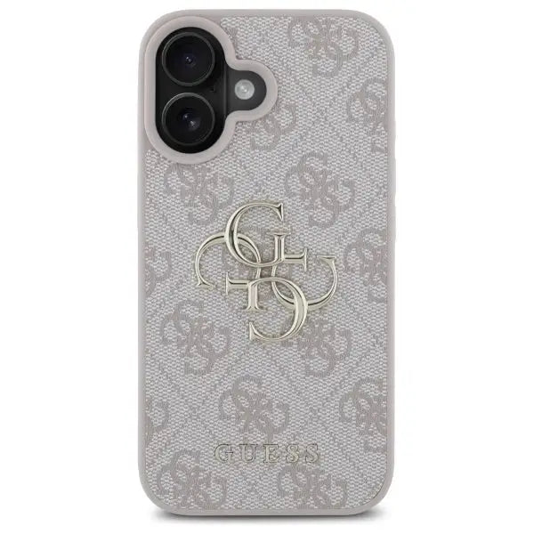 Guess 4G Big Logo iPhone 16 Case - Pink - Cell phone cases and covers<<<HurtelXML