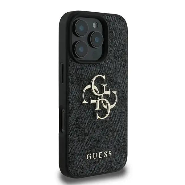 Guess 4G Big Logo iPhone 16 Pro Case - Black - Cell phone cases and covers<<<HurtelXML