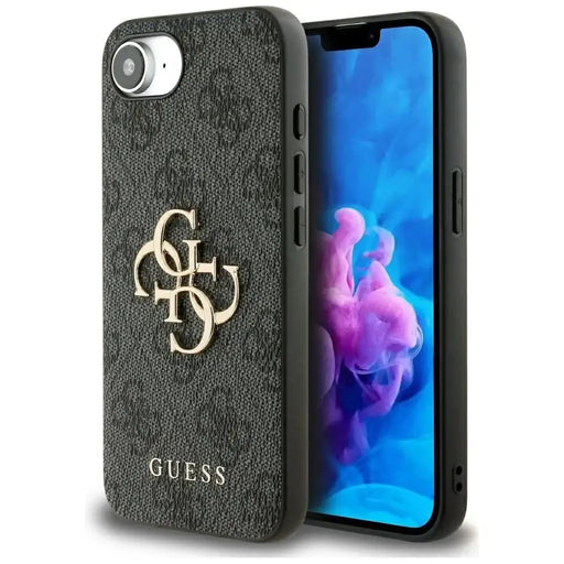 Guess 4G Big Logo iPhone 16e Case - Black - Cell phone cases and covers<<<HurtelXML