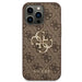 Guess 4G Big Metal Logo Case for iPhone 14 Pro - Brown - Cell phone cases and covers<<<HurtelXML