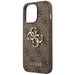 Guess 4G Big Metal Logo Case for iPhone 14 Pro - Brown - Cell phone cases and covers<<<HurtelXML