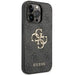 Guess 4G Big Metal Logo case for iPhone 15 Pro Max - gray - Cell phone cases and covers<<<HurtelXML