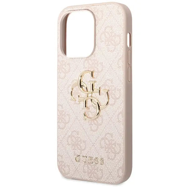 Guess 4G Big Metal Logo case for iPhone 15 Pro - pink - Cell phone cases and covers<<<HurtelXML