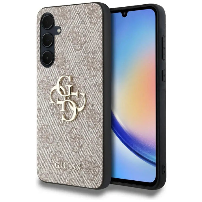 Guess 4G Big Metal Logo case for Samsung Galaxy A35 - pink - Cell phone cases and covers<<<HurtelXML