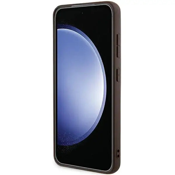 Guess 4G Big Metal Logo case for Samsung Galaxy A55 - brown - Cell phone cases and covers<<<HurtelXML