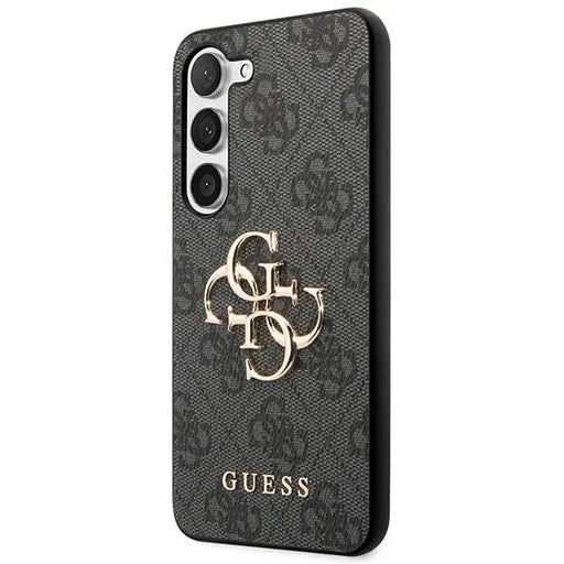 Guess 4G Big Metal Logo case for Samsung Galaxy S24 - black - Cell phone cases and covers<<<HurtelXML
