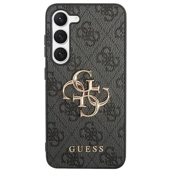Guess 4G Big Metal Logo case for Samsung Galaxy S24+ - black - Cell phone cases and covers<<<HurtelXML