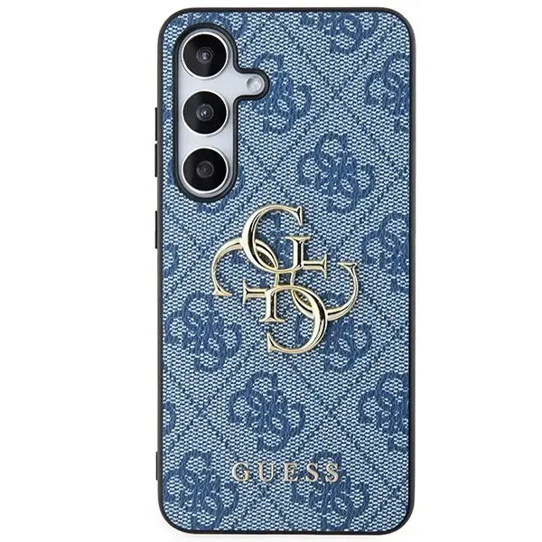 Guess 4G Big Metal Logo case for Samsung Galaxy S24+ - blue - Cell phone cases and covers<<<HurtelXML