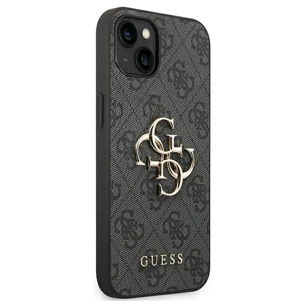 Guess 4G Big Metal Logo iPhone 14 Case - Gray - Cell phone cases and covers<<<HurtelXML