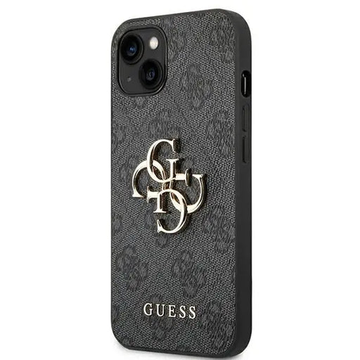 Guess 4G Big Metal Logo iPhone 14 Case - Gray - Cell phone cases and covers<<<HurtelXML