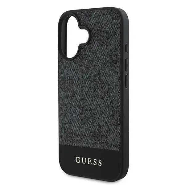 Guess 4G Bottom Stripe Case for iPhone 16 Plus 6.7’’ - Gray - Cell phone cases and covers<<<HurtelXML