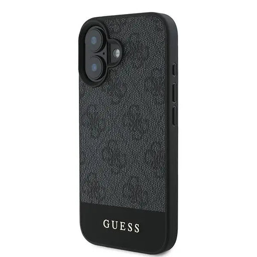Guess 4G Bottom Stripe Case for iPhone 16 Plus 6.7’’ - Gray - Cell phone cases and covers<<<HurtelXML