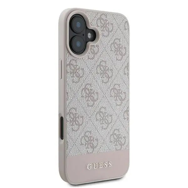 Guess 4G Bottom Stripe Case for iPhone 16 Plus 6.7’’ - Pink - Cell phone cases and covers<<<HurtelXML