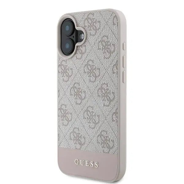 Guess 4G Bottom Stripe Case for iPhone 16 Plus 6.7’’ - Pink - Cell phone cases and covers<<<HurtelXML