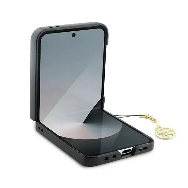 Guess 4G Charm Case for Samsung Galaxy Z Flip 6 - Brown - Cell phone cases and covers<<<HurtelXML