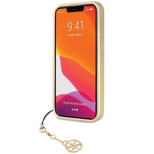 Guess 4G Charms Collection case for iPhone 14 Pro Max - gray - Cell phone cases and covers<<<HurtelXML