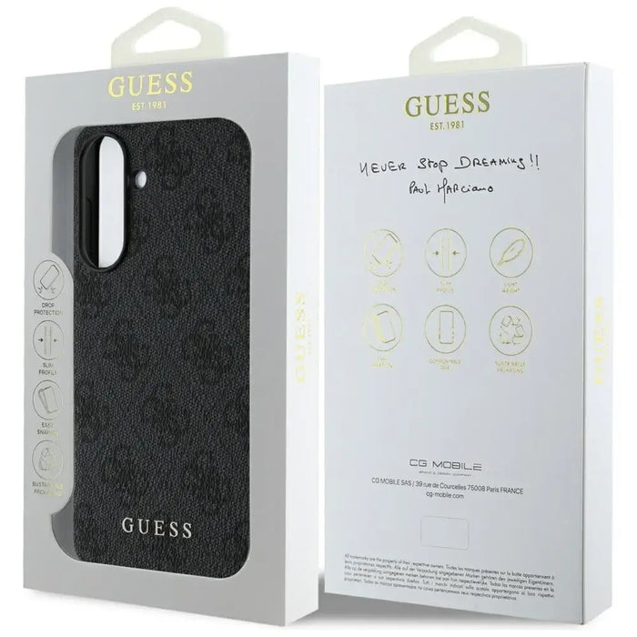 Guess 4G Charms Collection case for Samsung Galaxy A56 - black - Cell phone cases and covers<<<HurtelXML