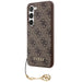 Guess 4G Charms Collection case for Samsung Galaxy S24 - brown - Cell phone cases and covers<<<HurtelXML
