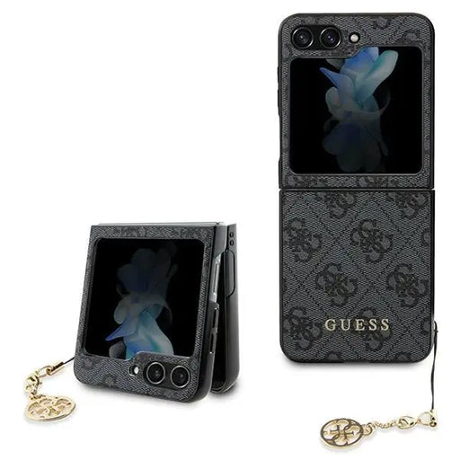 Guess 4G Charms Collection case for Samsung Galaxy Z Flip 5 - gray - Cell phone cases and covers<<<HurtelXML
