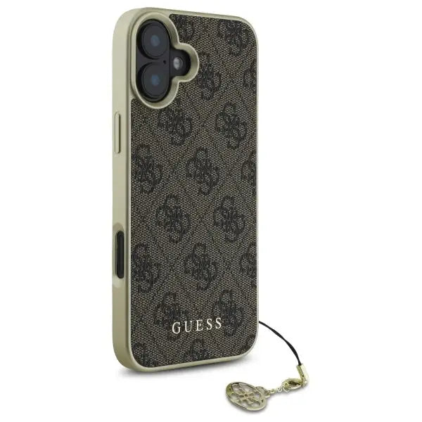 Guess 4G Charms Collection iPhone 16 Plus Case - Brown - Cell phone cases and covers<<<HurtelXML
