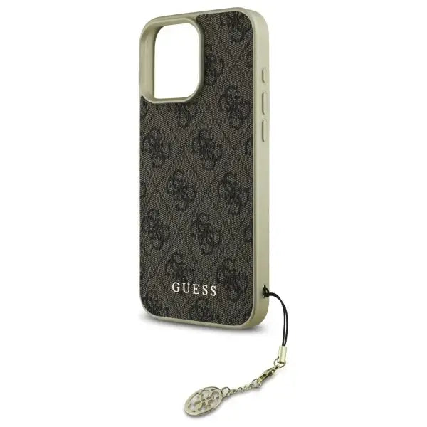 Guess 4G Charms Collection iPhone 16 Pro Max Case - Brown - Cell phone cases and covers<<<HurtelXML